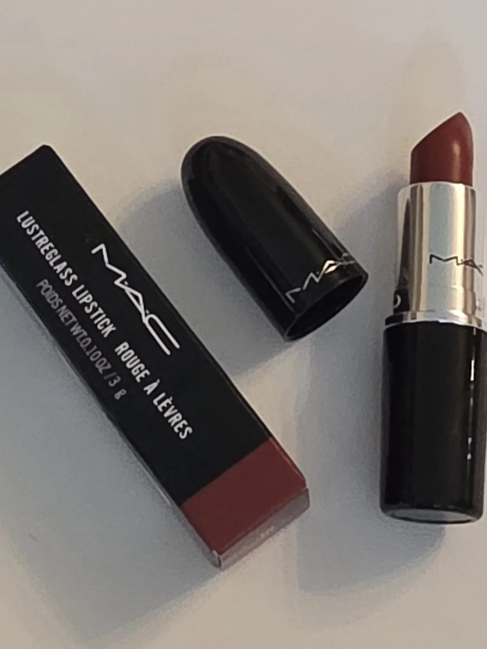 MAC Cosmetics Lustreglass Lipstick — Shade 549 PDA Deep Berry
